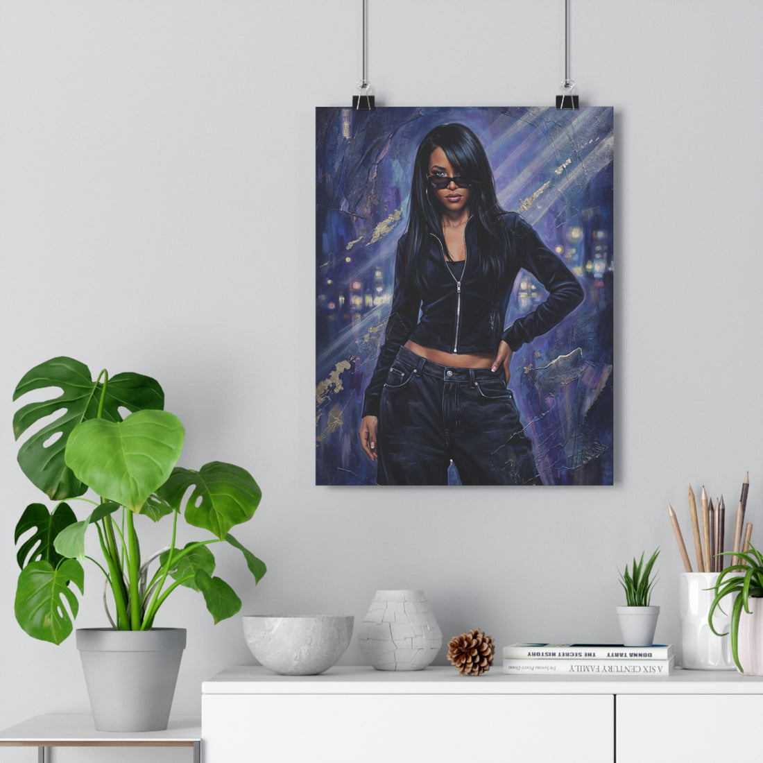 Aaliyah Paper Poster — Iconic R&B Singer Wall Art