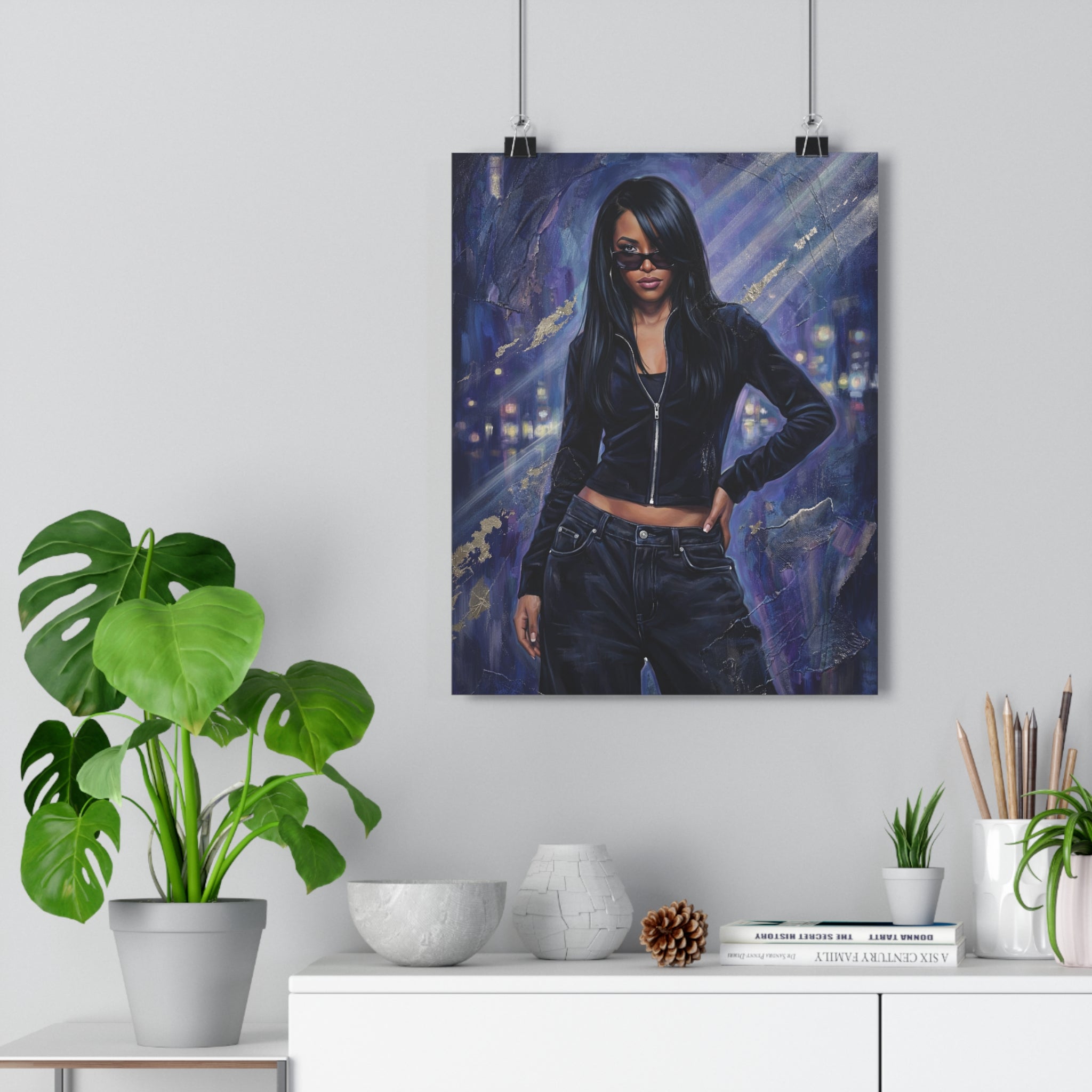 Aaliyah Paper Poster — Iconic R&B Singer Wall Art