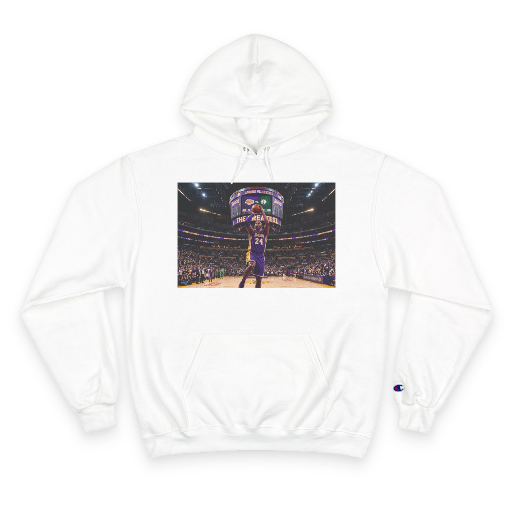 Basketball Champion Hoodie — Courtside Slam Dunk Photo Pullover