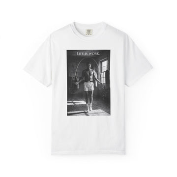 Life's Work Boxing Photo T-Shirt — Vintage Gym Jump Rope Tee