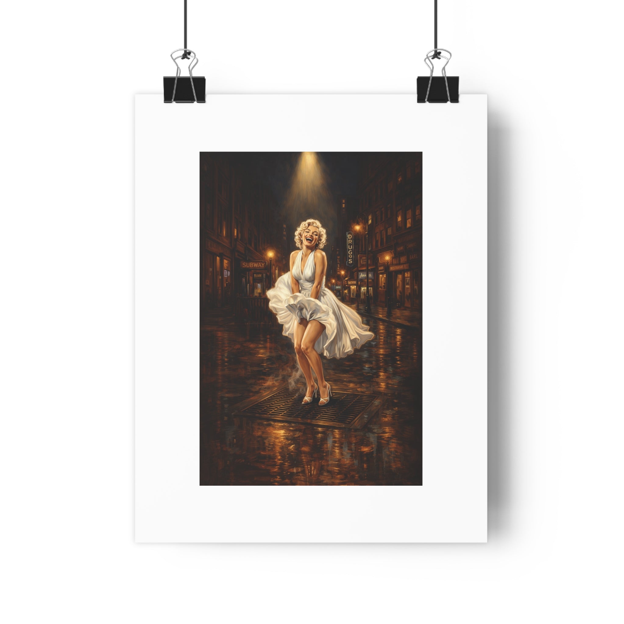 Marilyn Monroe Iconic Street Scene Poster
