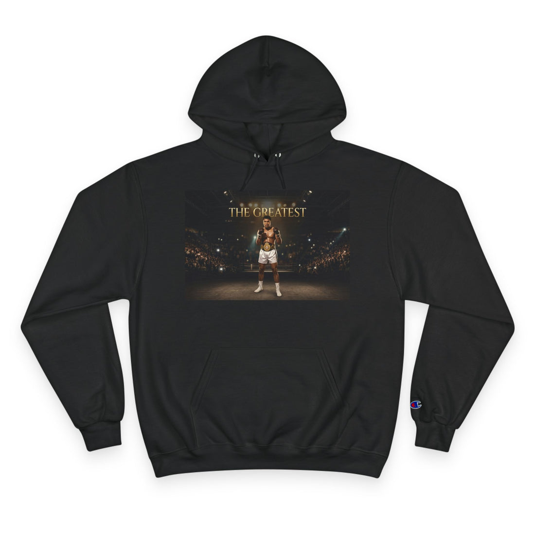 Champion Hoodie – 'The Greatest' Boxing Photo Pullover