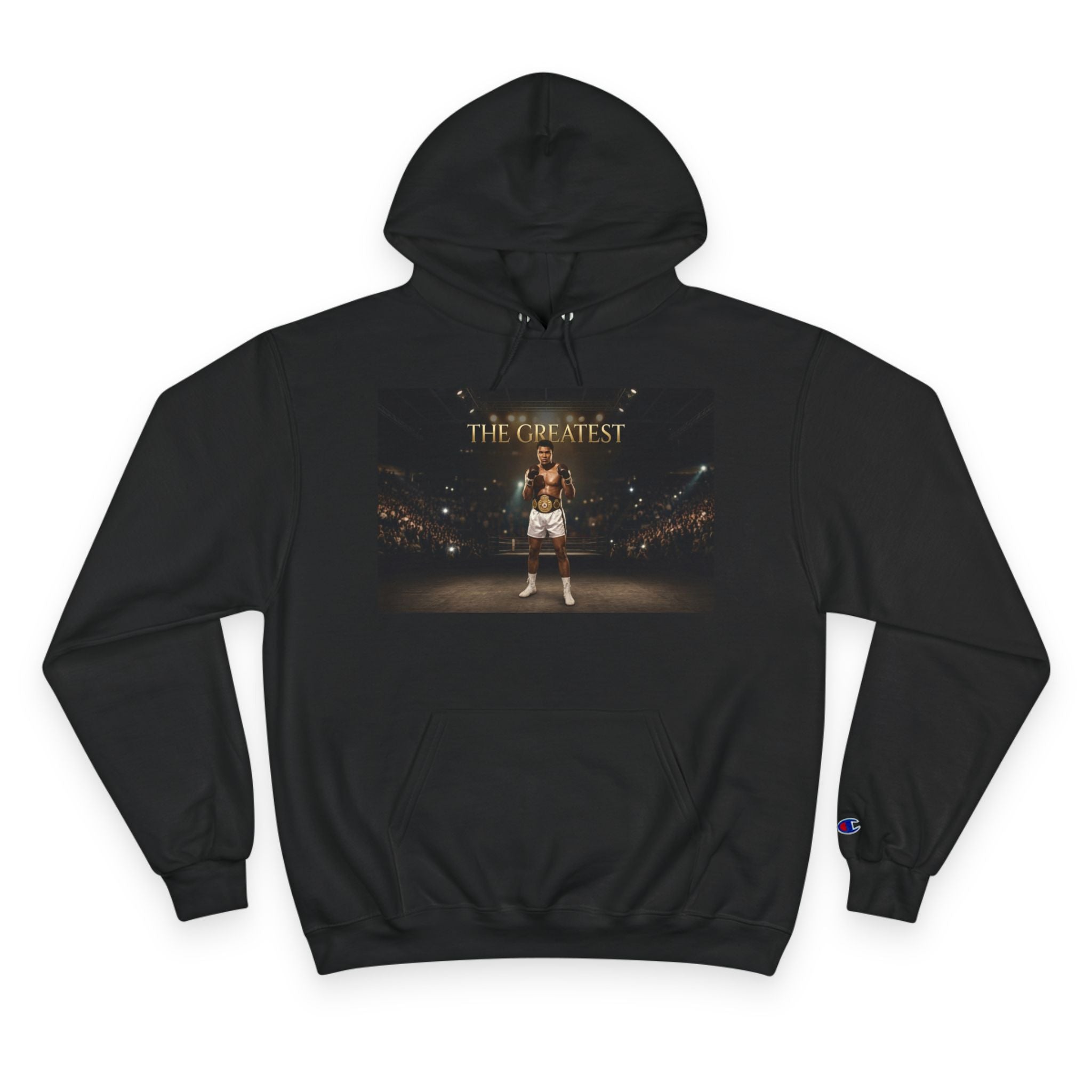 Champion Hoodie – 'The Greatest' Boxing Photo Pullover