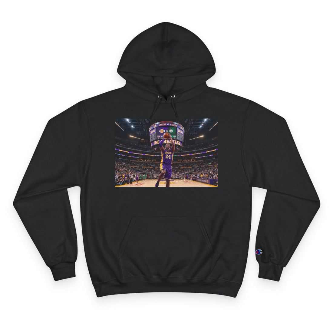 Basketball Champion Hoodie — Courtside Slam Dunk Photo Pullover