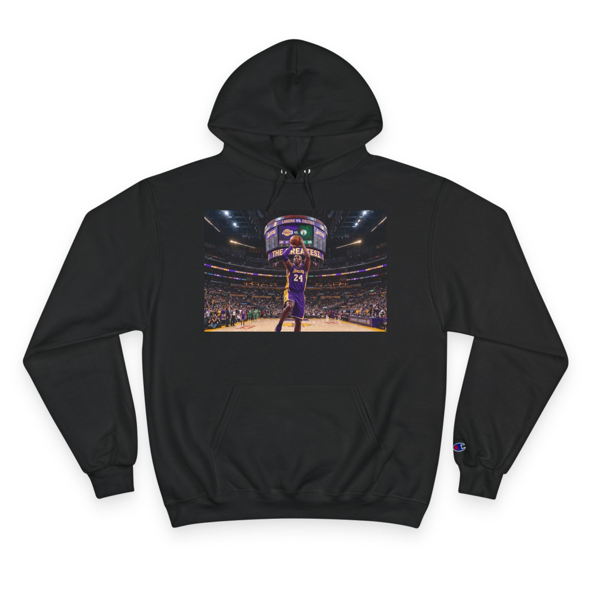 Basketball Champion Hoodie — Courtside Slam Dunk Photo Pullover