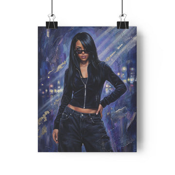 Aaliyah Paper Poster — Iconic R&B Singer Wall Art