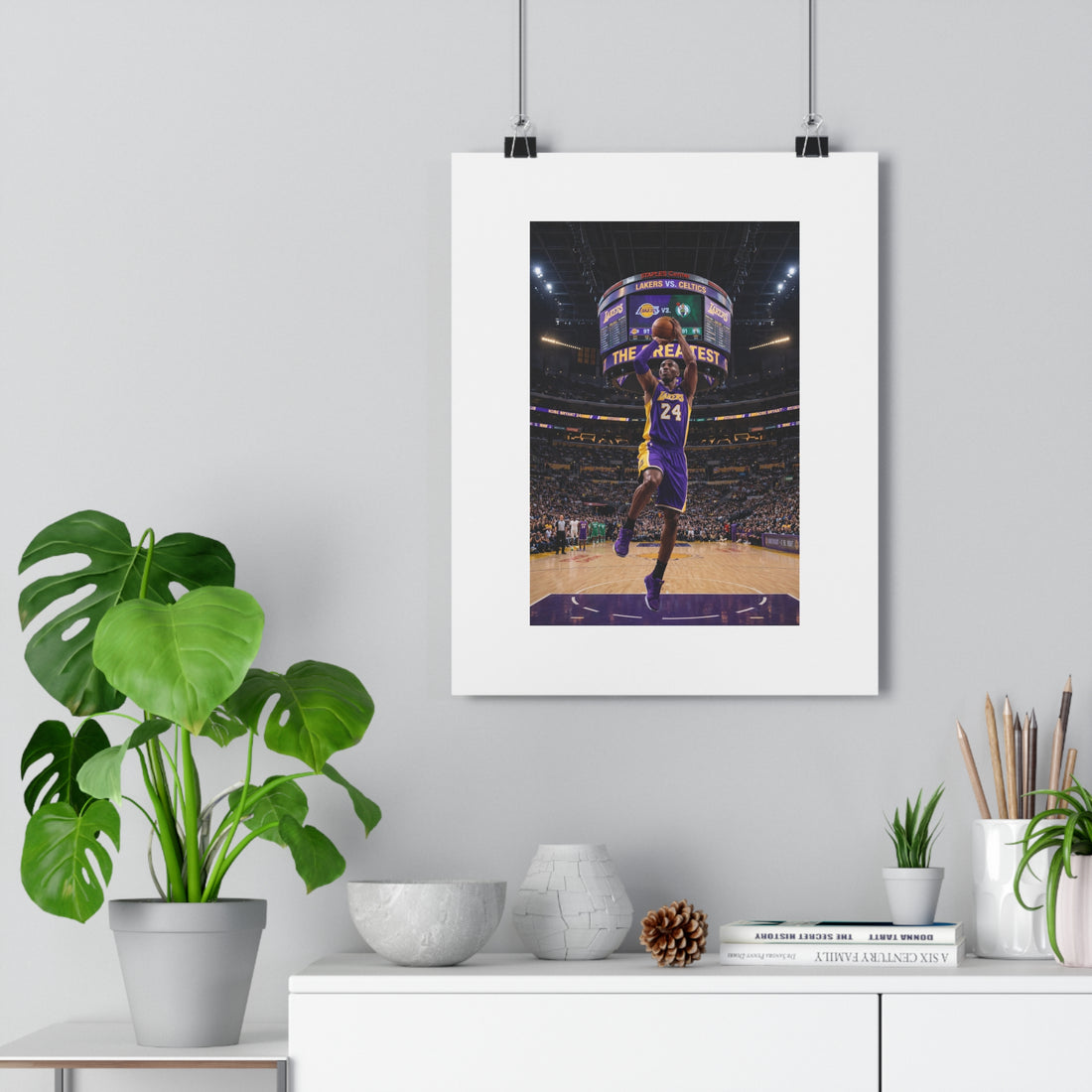 Basketball Poster — 'The Greatest' Game Action Wall Art