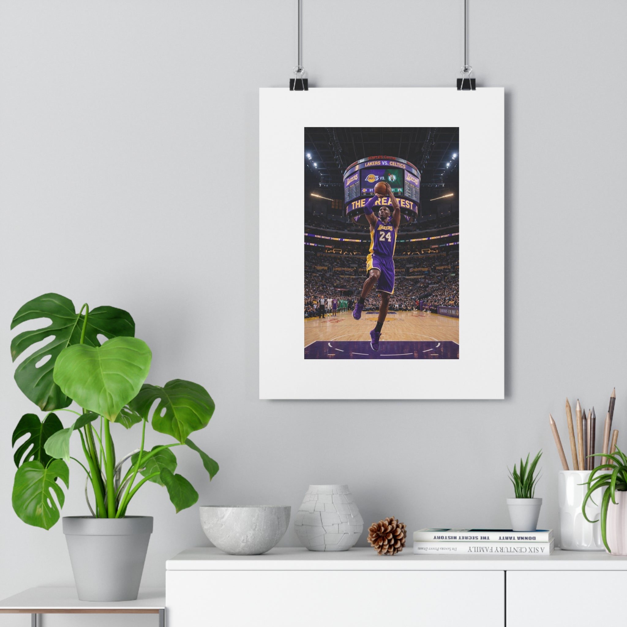 Basketball Poster — 'The Greatest' Game Action Wall Art