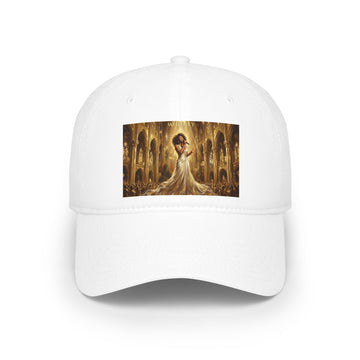 Golden Goddess Portrait Baseball Cap — Elegant Fantasy Art Hat