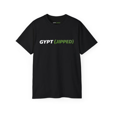 (JIPPED) Minimalist Graphic Tee — White Cotton Casual Shirt