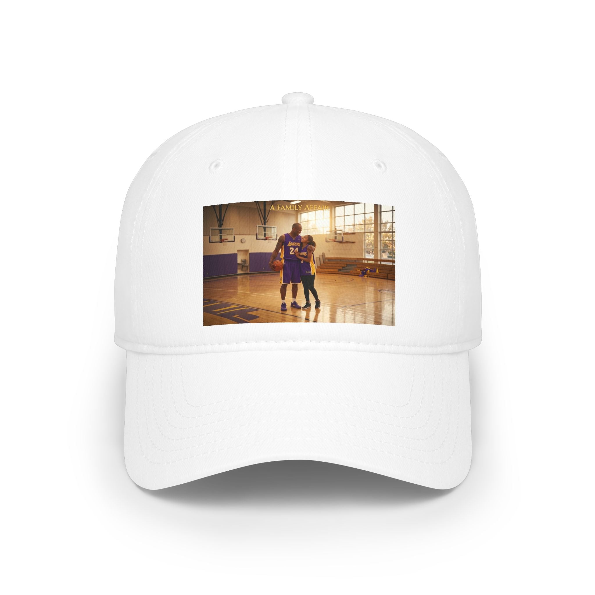 Basketball Photo Low Profile Cap — Personalized Gym Court Snapshot Hat