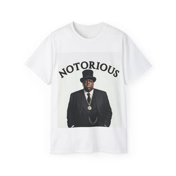 Notorious Graphic Tee — Vintage Hip-Hop Portrait T-Shirt
