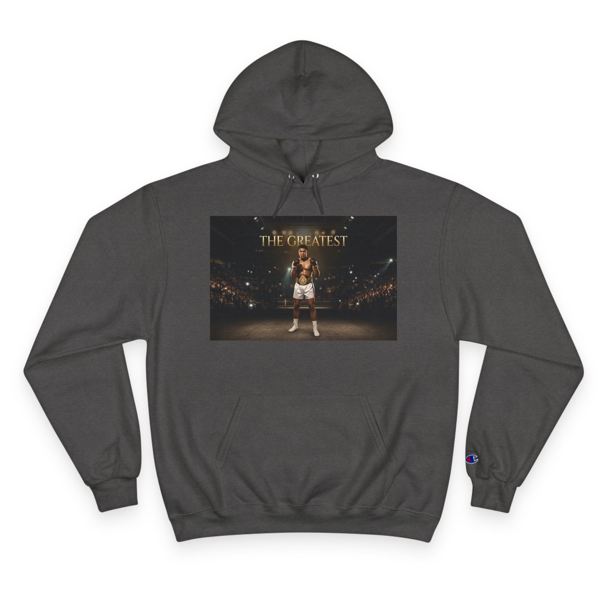 Champion Hoodie – 'The Greatest' Boxing Photo Pullover