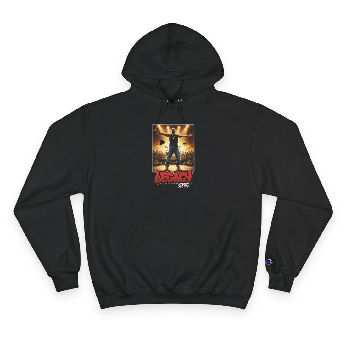 Champion Hoodie — 'Legacy' Graphic Pullover Hoodie (Black)