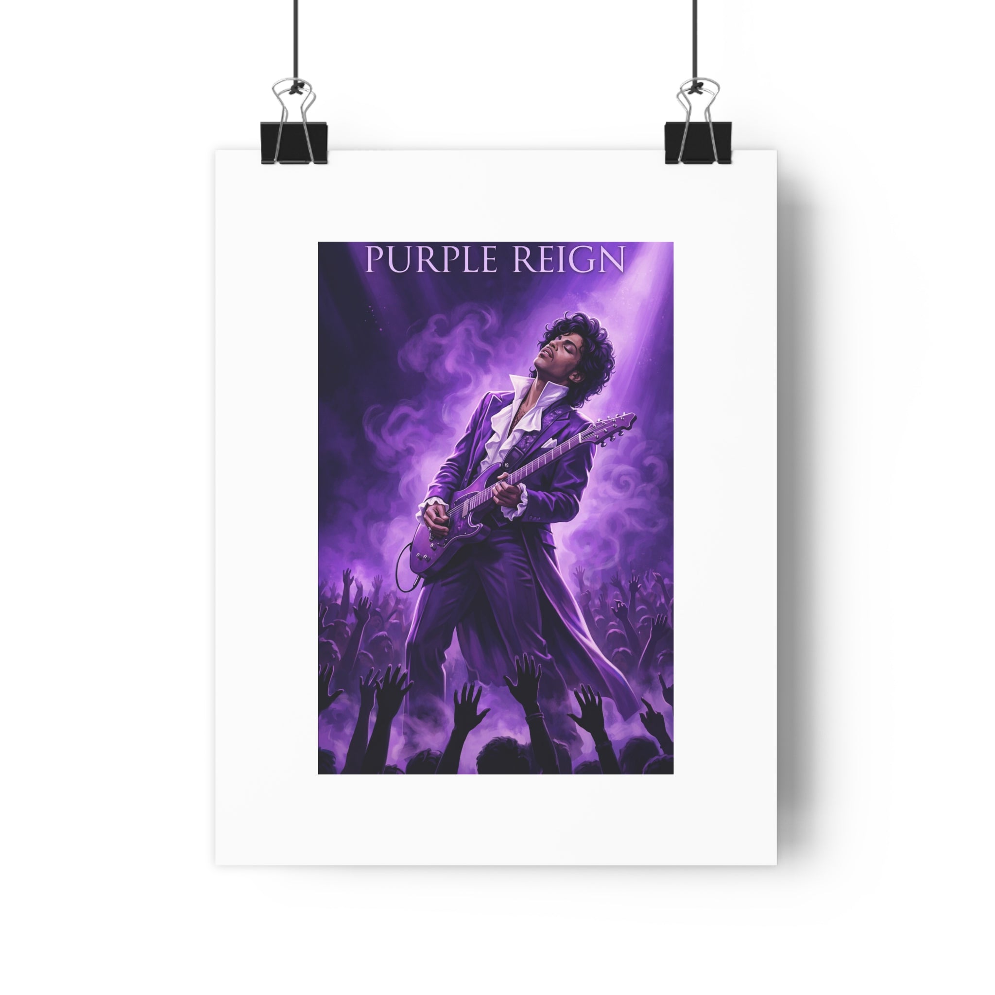 Purple Reign  Paper Poster —  Music Art Print