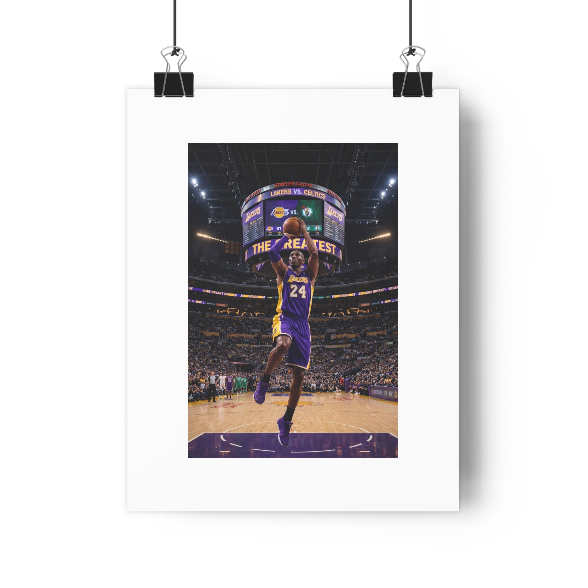 Basketball Poster — 'The Greatest' Game Action Wall Art