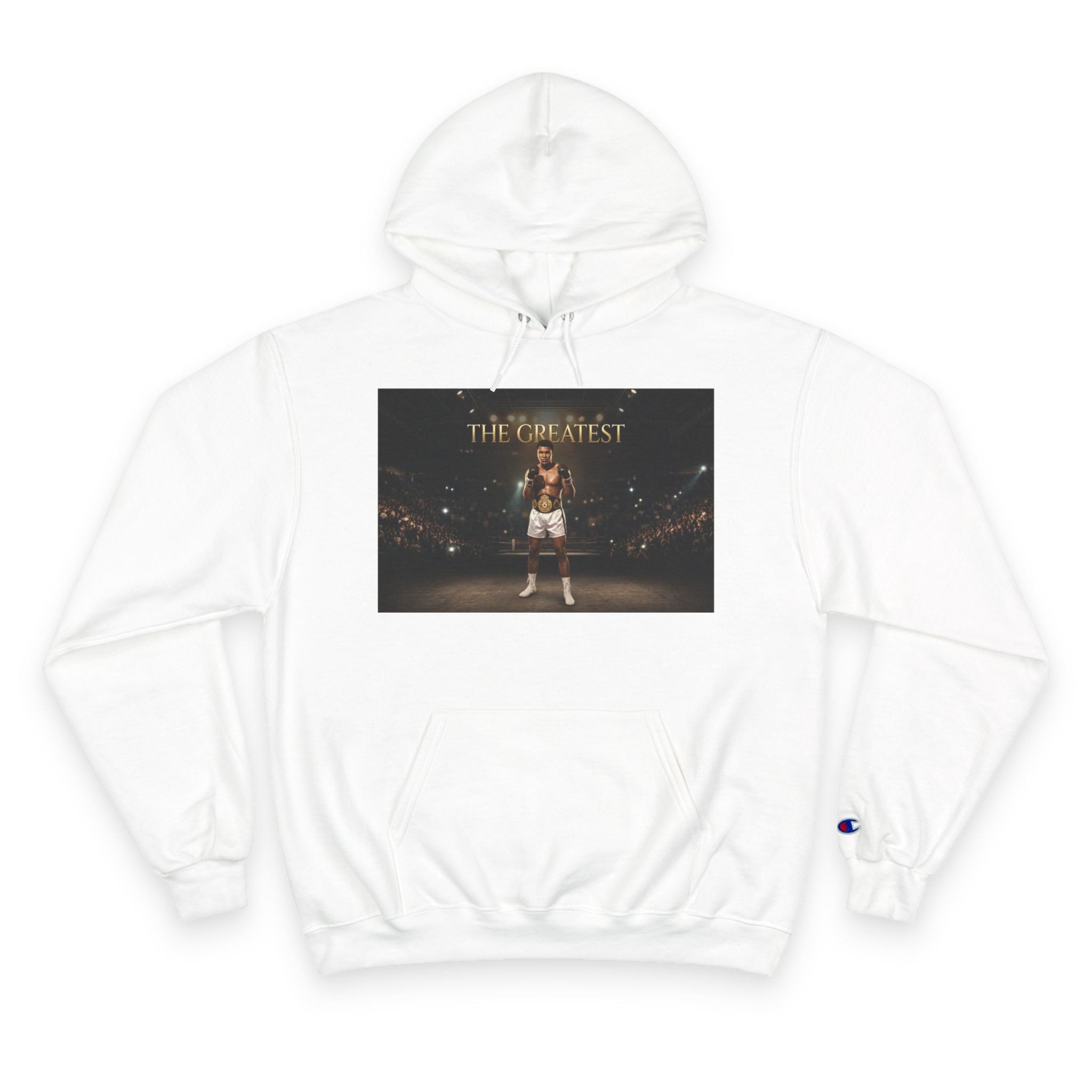 Champion Hoodie – 'The Greatest' Boxing Photo Pullover