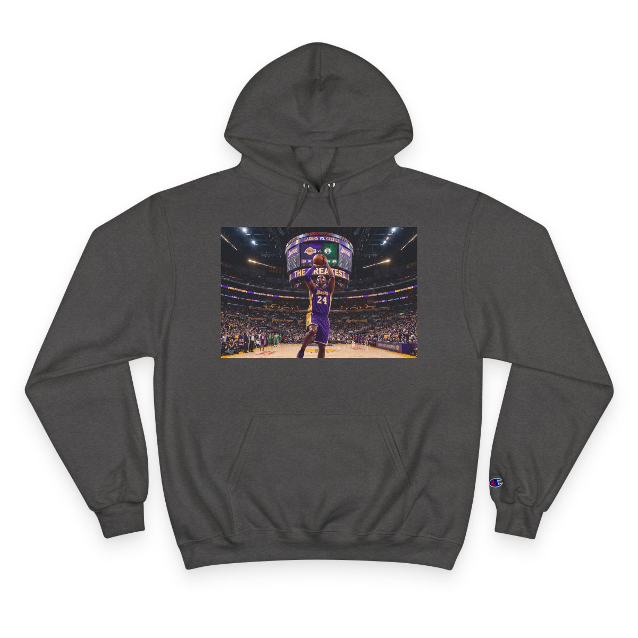 Basketball Champion Hoodie — Courtside Slam Dunk Photo Pullover