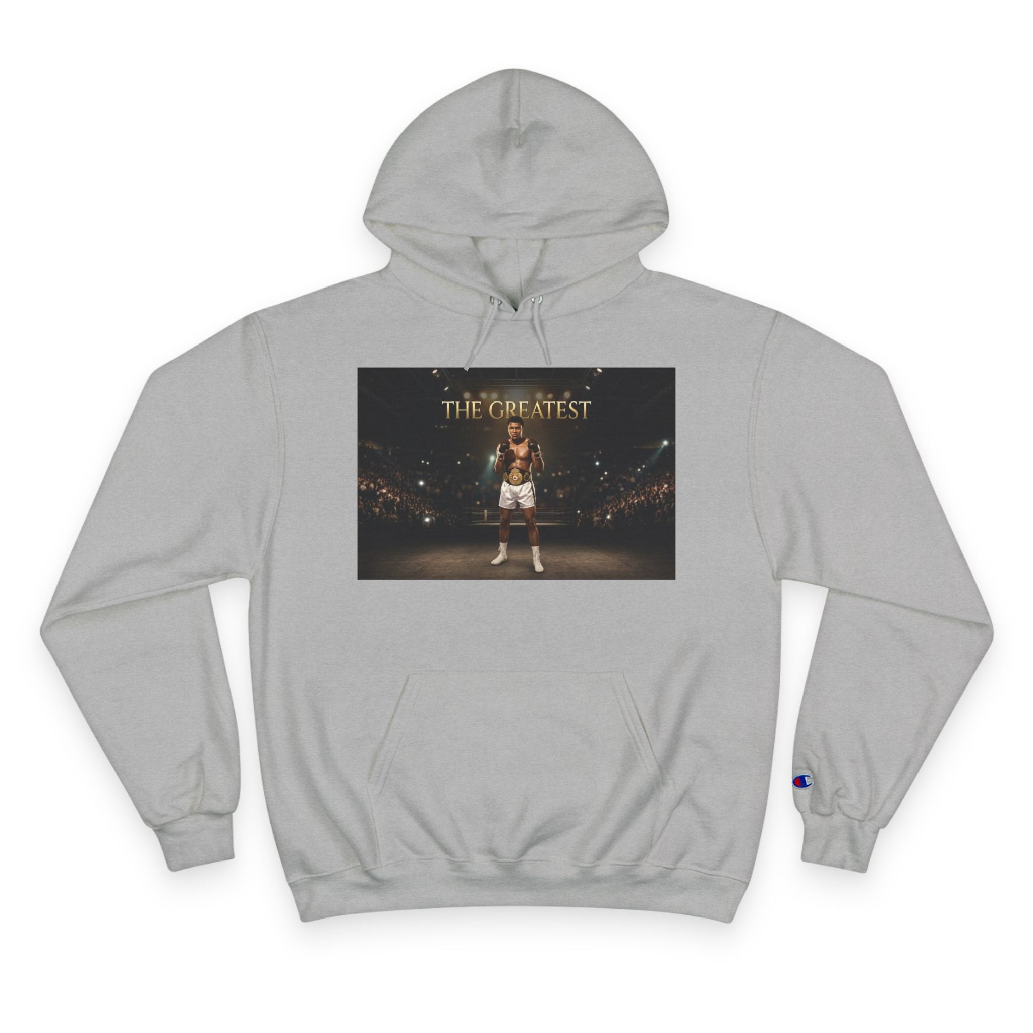 Champion Hoodie – 'The Greatest' Boxing Photo Pullover