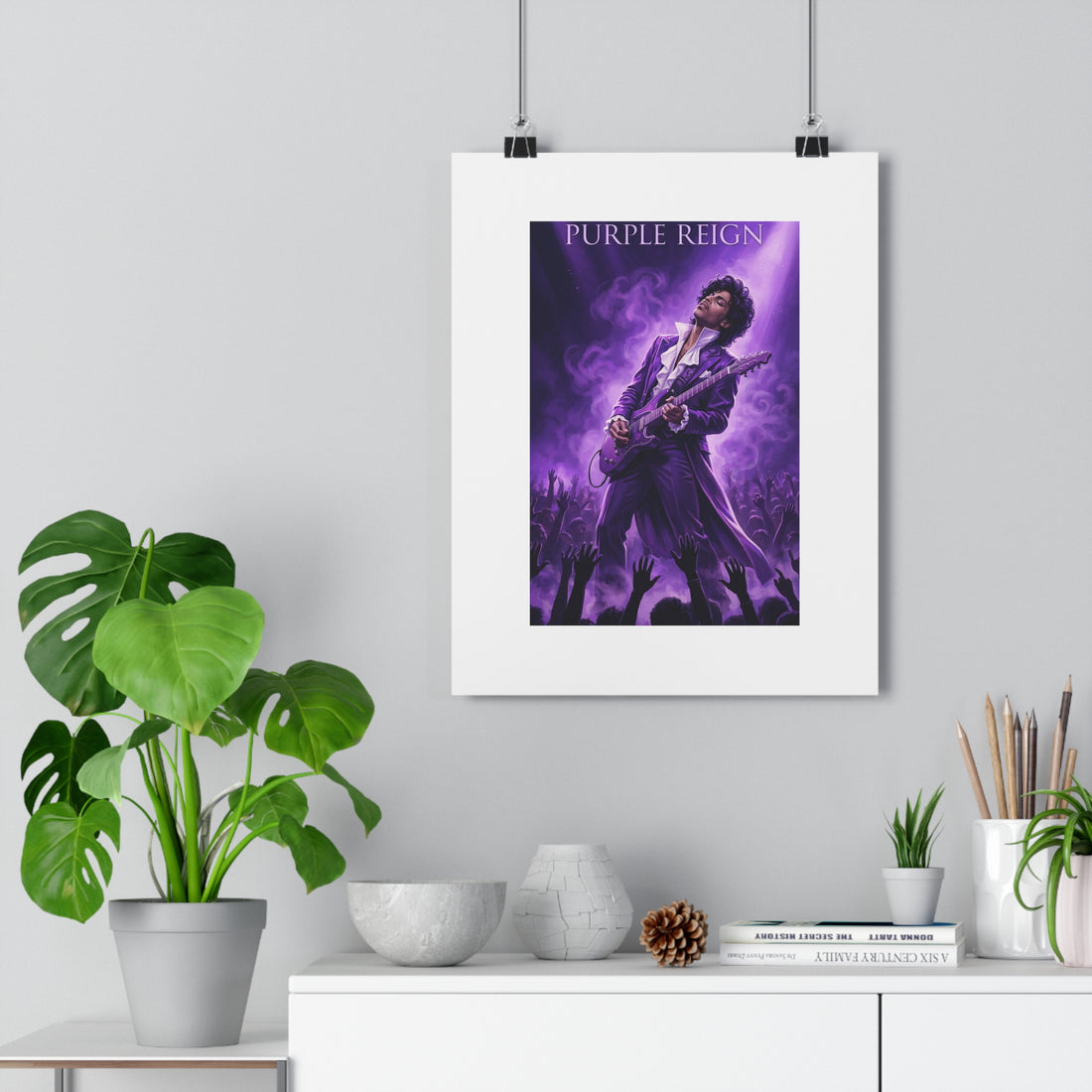 Purple Reign  Paper Poster —  Music Art Print