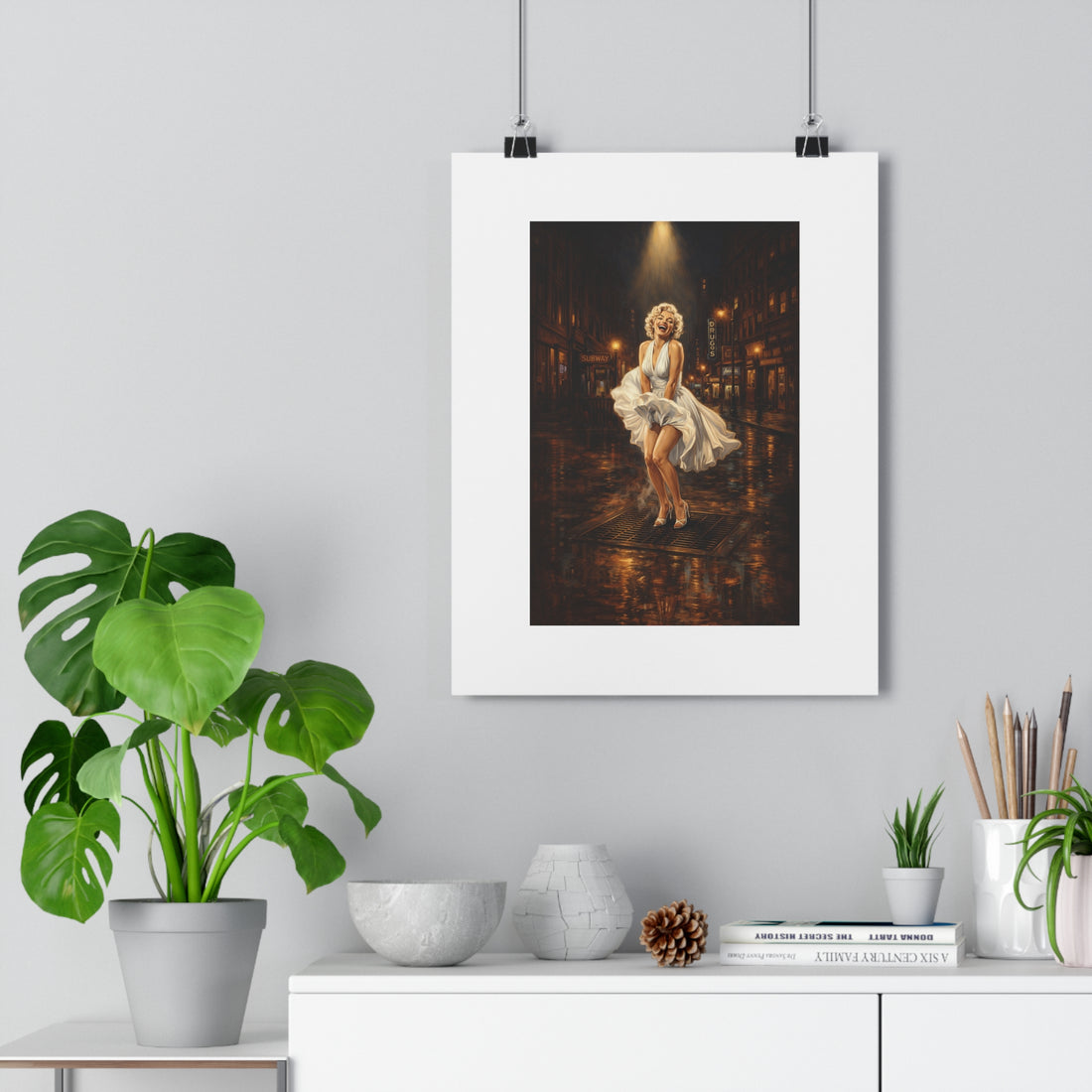 Marilyn Monroe Iconic Street Scene Poster