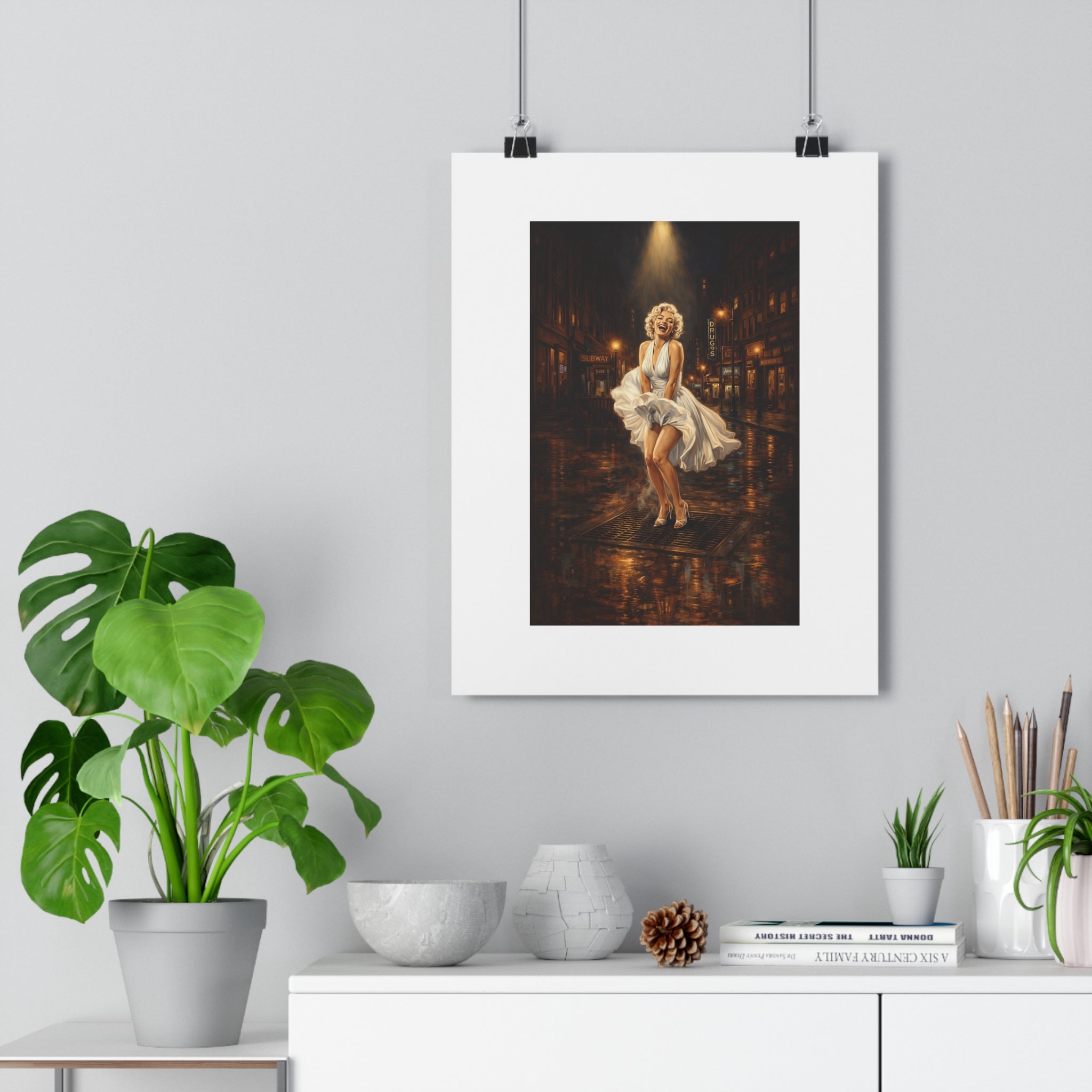 Marilyn Monroe Iconic Street Scene Poster