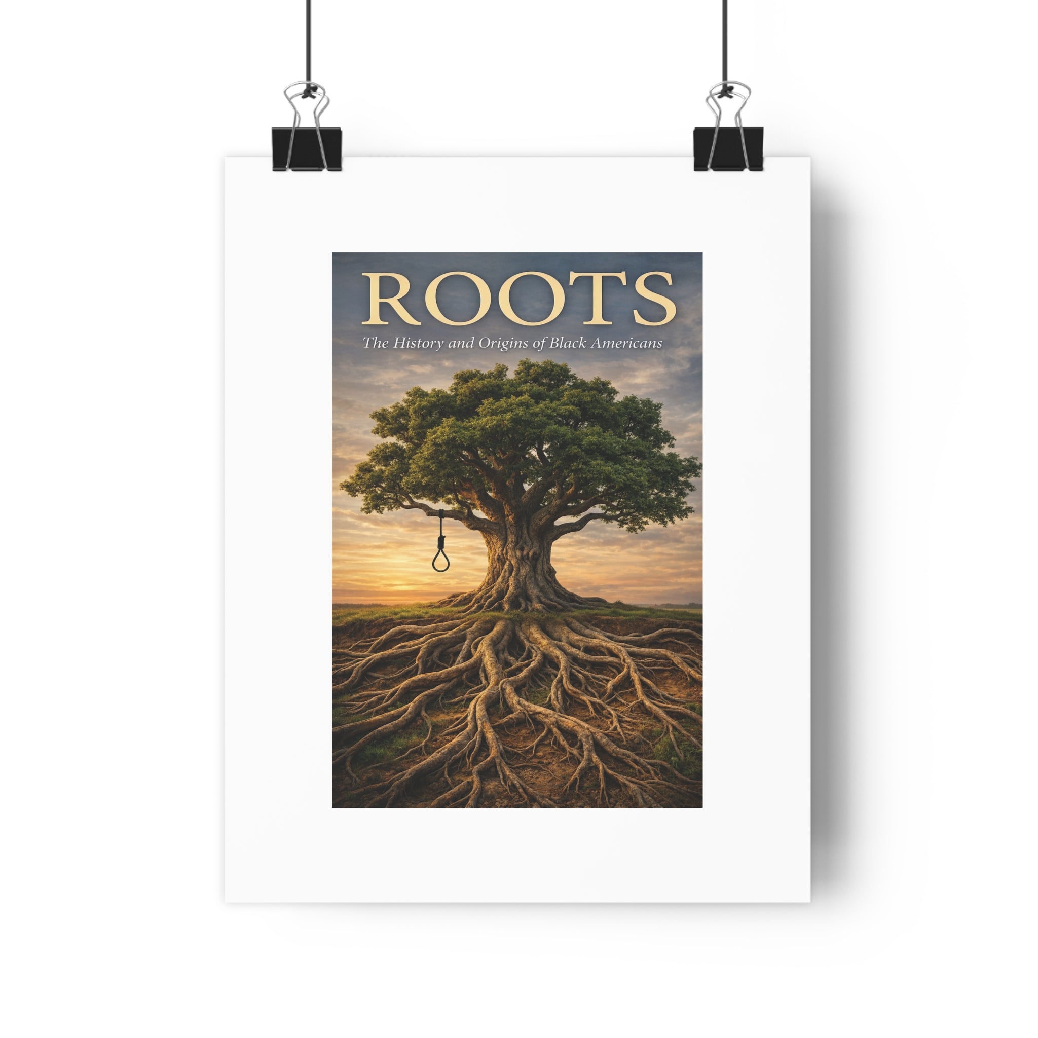 Roots: Historical Poster on the Origin & History of Black Americans