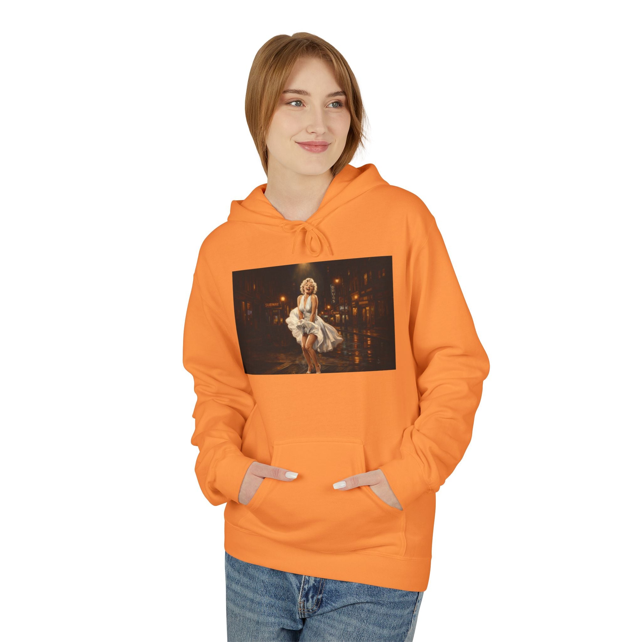 Hoodie — Vintage Nighttime Ballerina Photo Graphic Hoodie