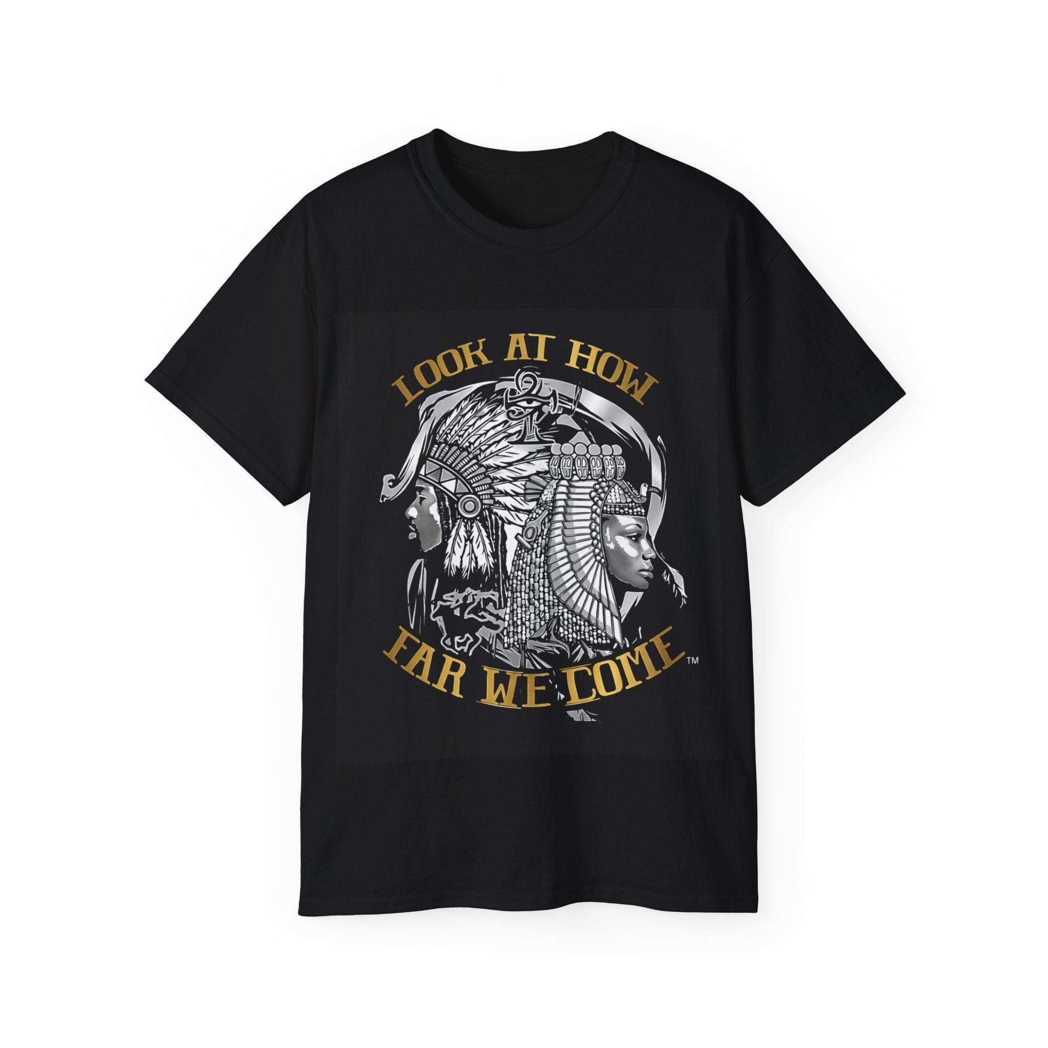 Look At How Far We Come Tee — Vintage Native Headdress Graphic T-Shirt