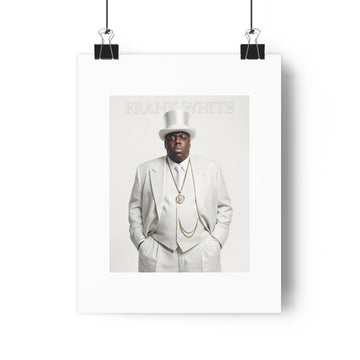 Frank Minimalist Paper Poster — Typographic Name Art