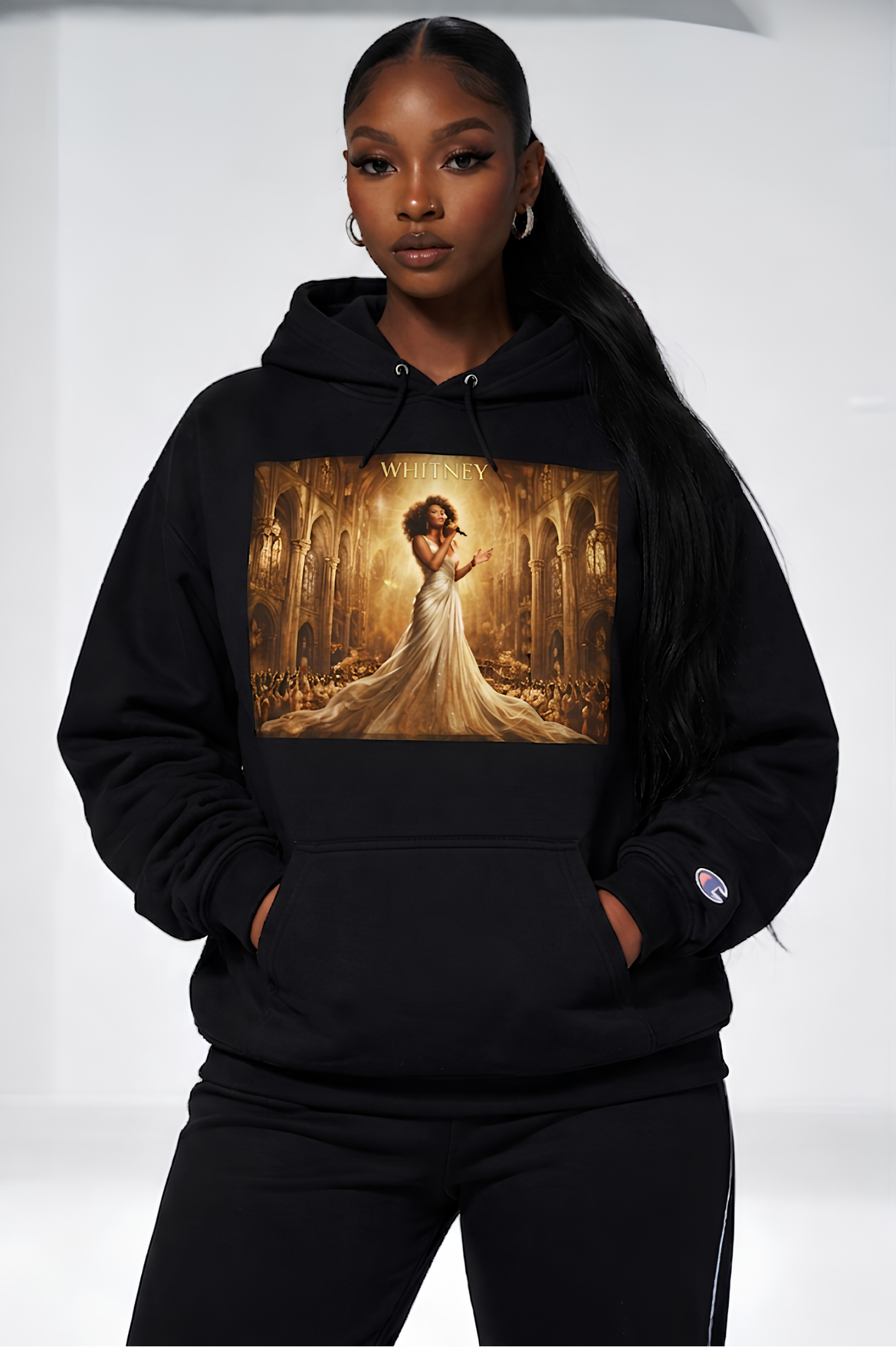 Champion Hoodie — Golden Bridal Fantasy Graphic Hoodie