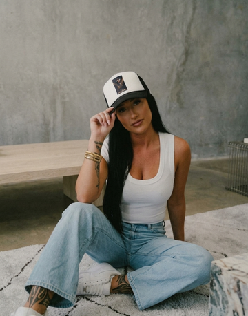 Trucker Cap — Retro Dancer Graphic "The Groove Is On"